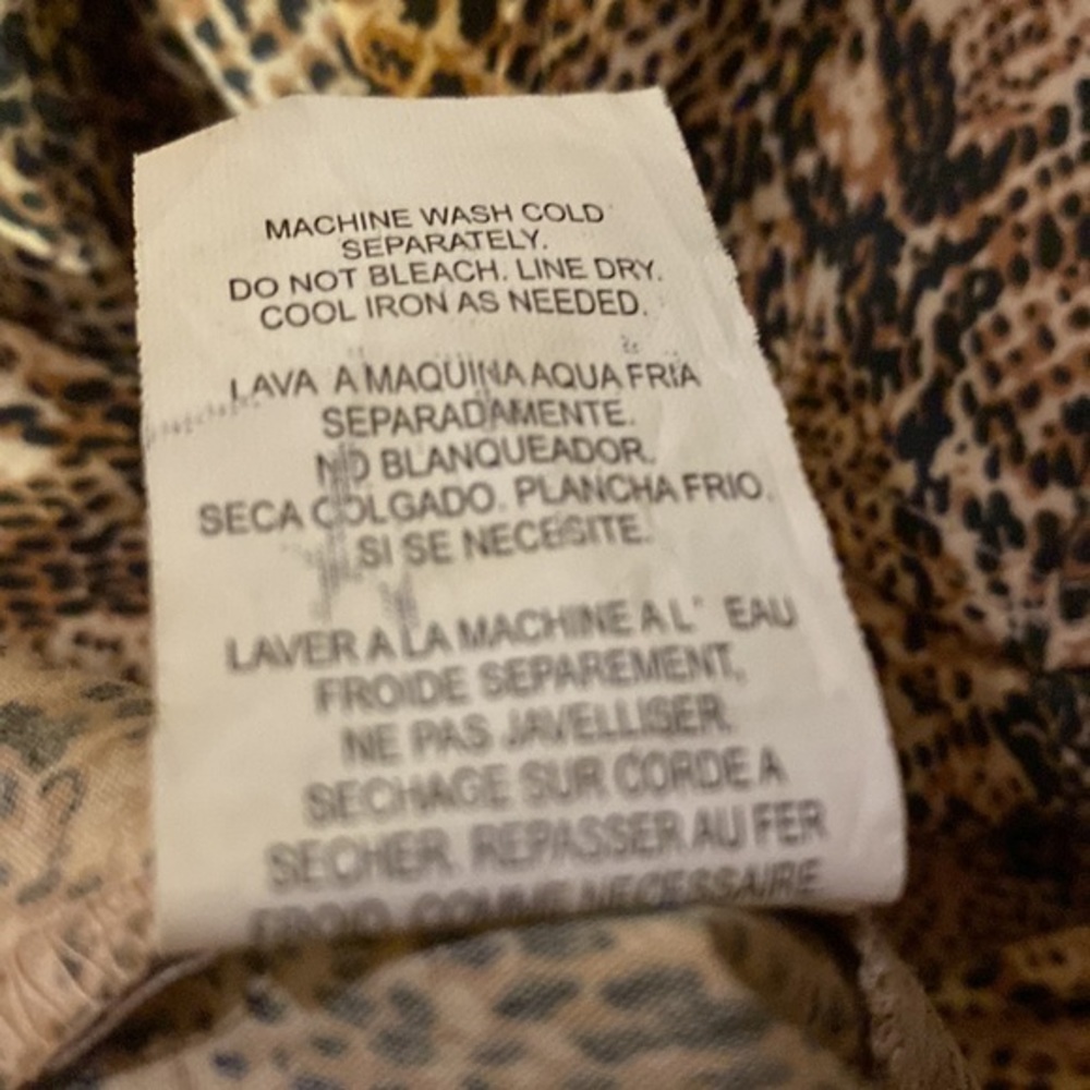 Bebe Y2K Snake Print Stretch Snap Front Top Animal Print - Picture 9 of 11